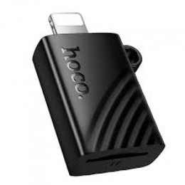 Картридер HOCO HB53 mini (Lighting /TF2.0 card) черный
