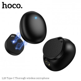 Микрофон HOCO L28 петличный беспроводной Type-C черный