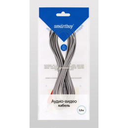 Кабель SmartBuy 3.5 Jack M - 2xRCA M 3 m (KA313)