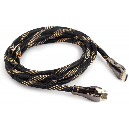 Кабель HDMI Cablexpert CCP-HDMI8K-2.5M, 2.5м, v2.1, 8K, 19M/19M, черный, позол.разъемы, экран, пакет