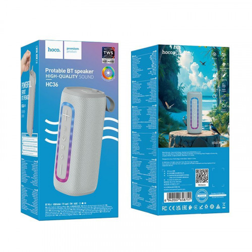 Колонка портативная HOCO HC36 BT Gray
