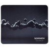 Коврик для мыши SONNEN "DROPS", резина + ткань, 220х180х3 мм