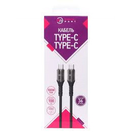 Кабель Digitalpart TC-350T USB-C to USB-C (100W), черный