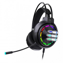 Стерео гарнитура SmartBuy GUNNER игровая, 40мм динамики, кабель 2.1м, 2 х 3.5мм + USB (SBHG9800)