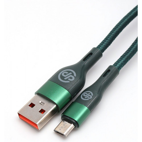 Кабель Digitalpart MC-309 MicroUSB (3А), темно-зеленый