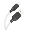 Кабель HOCO X90 USB - для iPhone ,2.4A, 1м, (Силиконовый), white