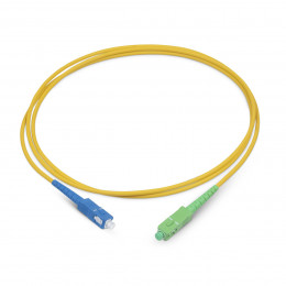 Шнур оптический SC/UPC-SC/APC SM, 7М (коннекторы: синий и зелёный)