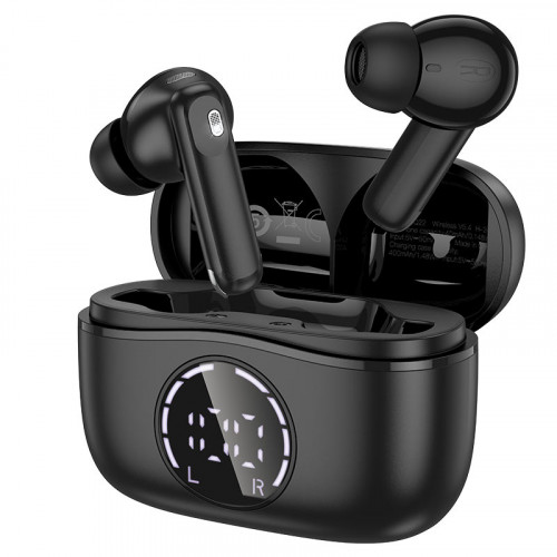 Наушники TWS HOCO EQ22 ANC+ENC ( с шумоподавлением) midnight black (BT5.4)