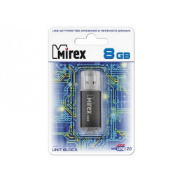 USB флэш-накопитель 8 ГБ Mirex UNIT BLACK 8GB (ecopack)