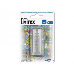 USB флэш-накопитель 8 ГБ Mirex UNIT SILVER 8GB (ecopack)