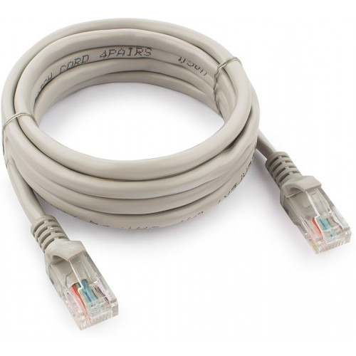 Патч-корд UTP Cablexpert PP12-2M кат.5e, 2м, литой, многожильный (серый)