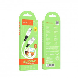 Кабель HOCO X82 USB - Type-C, 3A, 1м, (Силиконовый), white