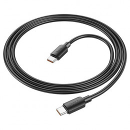 Кабель HOCO X96 Type-C(m) to Type-C(m) , черный (1.0м, 100W)(нейлон)