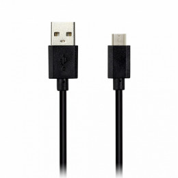 Кабель SmartBuy MicroUSB длина 15 см черный <3 А iK-020/100