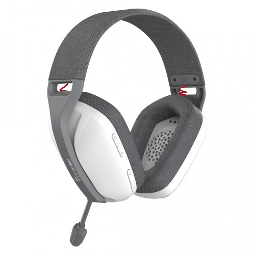 Наушники полноразмерные SmartBuy DESTROYER 2 игровые, 2.4G, Bluetooth, AUX, Type-C, 40мм, бело-серые(SBHG150)