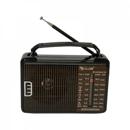 Радио портативное DEESPI RE-18 черный+дерево (антенна, 220V, бат. D20*2)