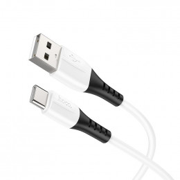 Кабель HOCO X82 USB - Type-C, 3A, 1м, (Силиконовый), white