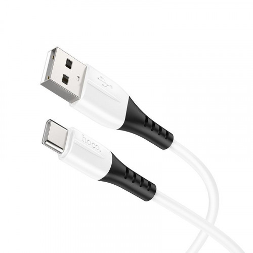 Кабель HOCO X82 USB - Type-C, 3A, 1м, (Силиконовый), white