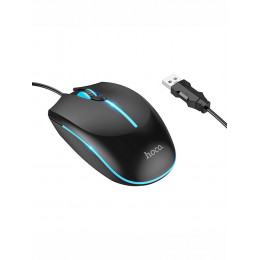 Опт. мышь HOCO GM37 2400dpi, 1.4m (USBпроводная) Black Игровая