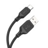 Кабель HOCO X90 USB - Type-C, 3A, 1м, (Силиконовый), black
