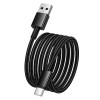 Кабель HOCO X119 USB - Type-C, 3A, 1м, black (в оплетке вязаный) 1/31
