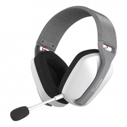 Наушники полноразмерные SmartBuy DESTROYER 2 игровые, 2.4G, Bluetooth, AUX, Type-C, 40мм, бело-серые(SBHG150)