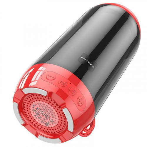 Колонка портативная BOROFONE BR25 Crazy (с подсветкой) red