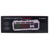 Клавиатура игровая проводная Gembird KB-G710M-S, 104кл, 12Fn, MultiRainbow, метал.корпус, 19кл anti-ghosting, 1.5м, серебристый/черный