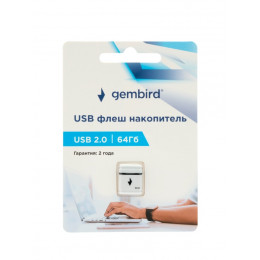Gembird GFL-2.0-64mini 64Gb (белый)