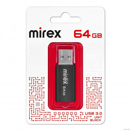 USB флэш-накопитель 64 ГБ Mirex UNIT BLACK 64GB (ecopack)
