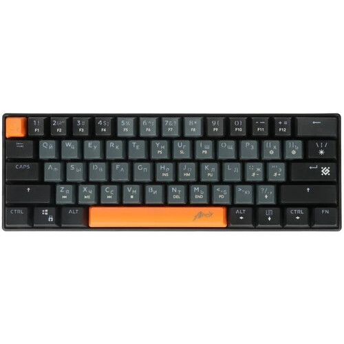Клав-ра Defender механическая GK-002 APEX RU игровая USB 1.5м черный