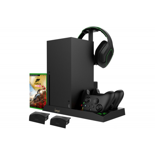 XBox Series X Multi-Functional Stand + Battery pack PG-XBX0131400mAH Black (2шт) PG-XBX013 Trade IN / Б.У.