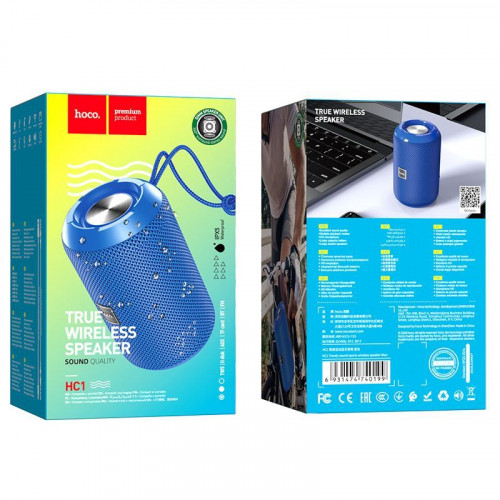 Колонка портативная HOCO HC1 bluetooth, blue