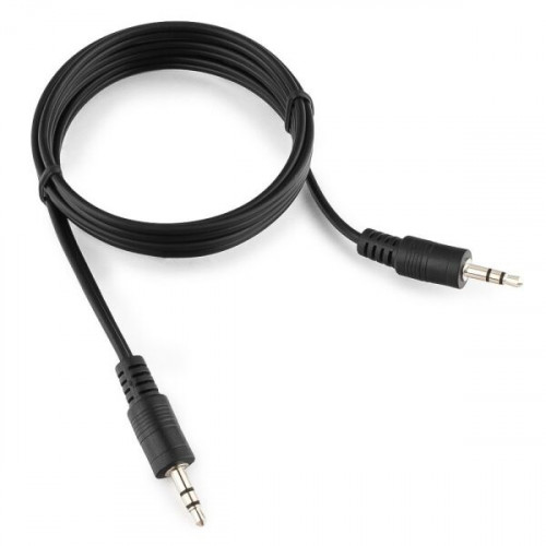Кабель аудио Cablexpert CCA-404-2M, Jack 3.5(M)/Jack 3.5(M), 3pin, 2м, черный, пакет