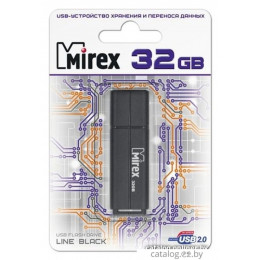 USB флэш-накопитель 32 ГБ Mirex LINE BLACK 32GB (ecopack)