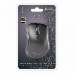 Опт. беспр. мышь SB 616AG черная, беззвучная