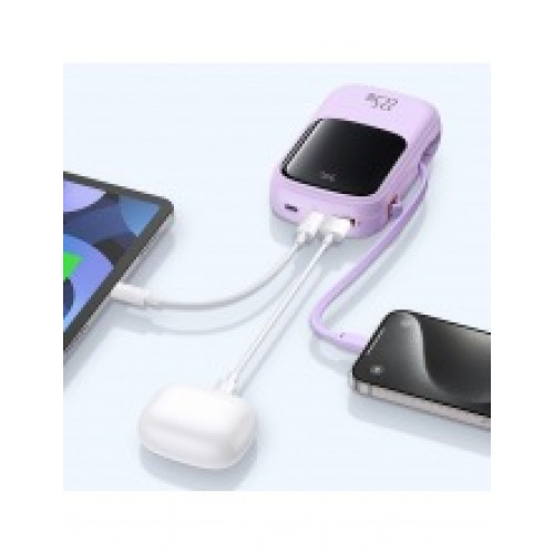 Внешний аккумулятор Baseus Qpow Pro Digital Display Fast Charge 20000мАч 22,5Вт сиреневый
