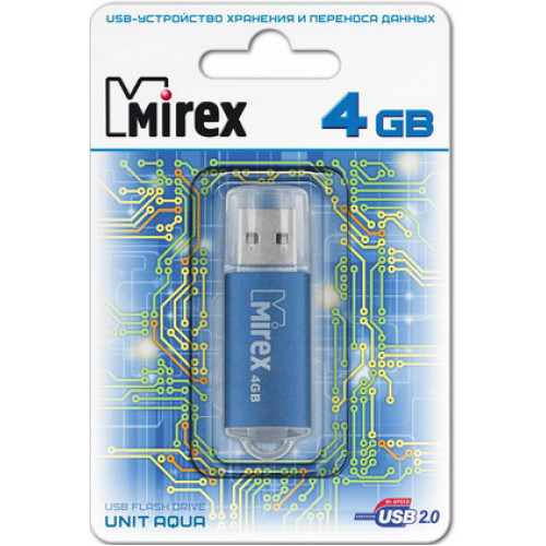 USB флэш-накопитель Mirex UNIT AQUA 4GB (13600-MFUAQU04)