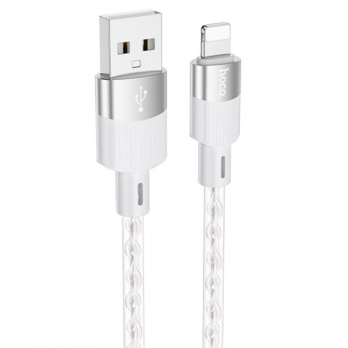 Кабель HOCO X99 USB - Lighting, 3A, 1м, (Силиконовый), Gray