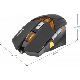 Проводная игровая мышь Defender Warhead GM-1780