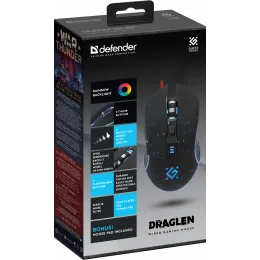 Проводная игровая мышь Defender Draglen GM-907