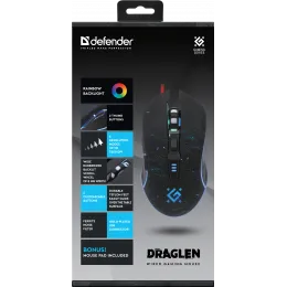 Проводная игровая мышь Defender Draglen GM-907