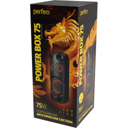 Perfeo «Power Box 75» EQ, MP3 USB|microSD, AUX, FM, 2xMIC, TWS черная