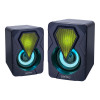 Perfeo «SHINE», колонки 2.0, мощность 2х3 Вт, чёрные, USB
