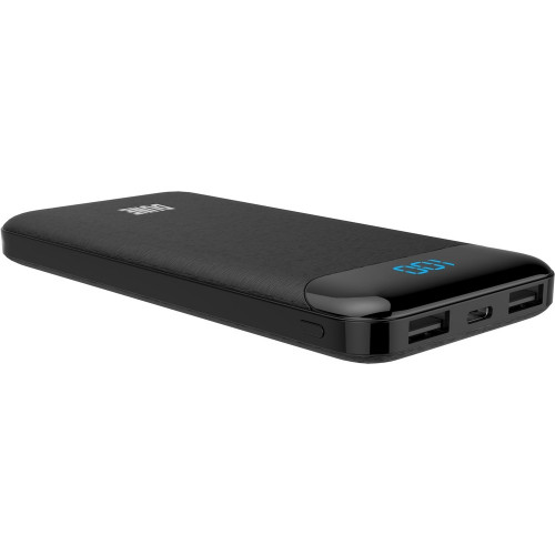 Perfeo Dune 10000mah/LED дисплей/In Type-C/Micro usb/Out Type-C 2.1А /USB 1 А, 2.1A/Black