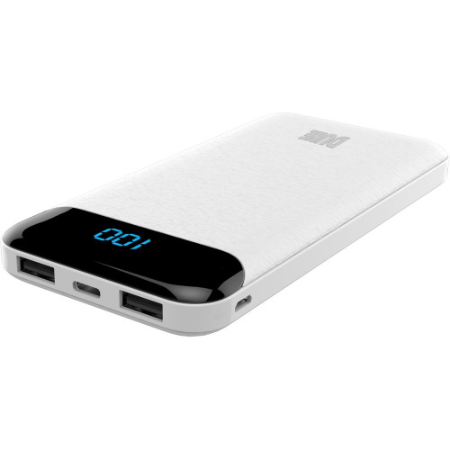 Perfeo Dune 10000mah/LED дисплей/In Type-C/Micro usb/Out Type-C 2.1А /USB 1 А, 2.1A/White