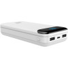 Perfeo Dune 20000mah/LED дисплей/In Type-C/Micro usb/Out Type-C 2.1А /USB 1 А, 2.1A/White