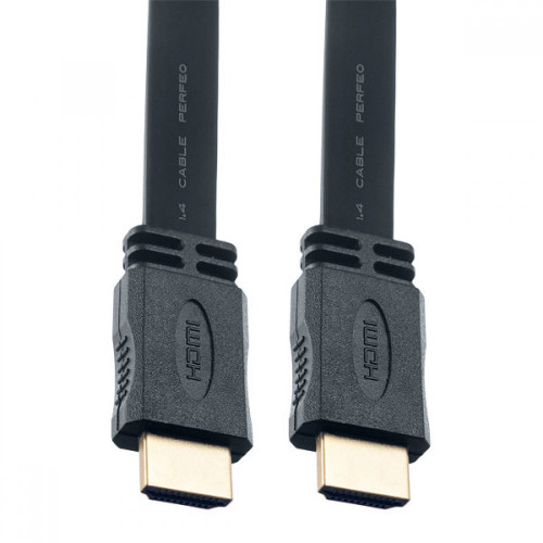 Perfeo H1302 Аудио-видеокабель HDMI A вилка - HDMI A вилка, плоский, ver.1.4, длина 2 м.