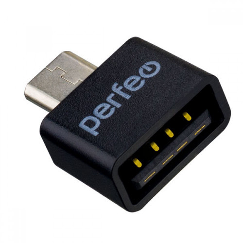 Perfeo Perfeo adapter USB на micro USB c OTG (PF-VI-O010 Black) чёрный