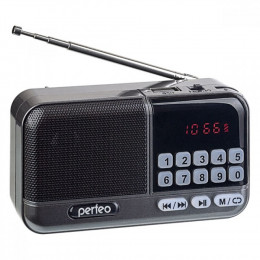 Perfeo Perfeo радиоприемник цифровой ASPEN FM+ 87.5-108МГц/ MP3/ питание USB или 18650 серый (i20) (PF_B4060)